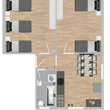 Leu111 Komfortable Monteurwohnung Leuchtenberg